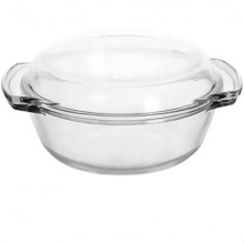 1L Clear crystal Glass Bowl With Cover Clear